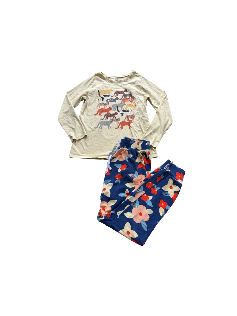 Tea Collection Turkey Istanbul Cats Graphic Tee & Floral Joggers